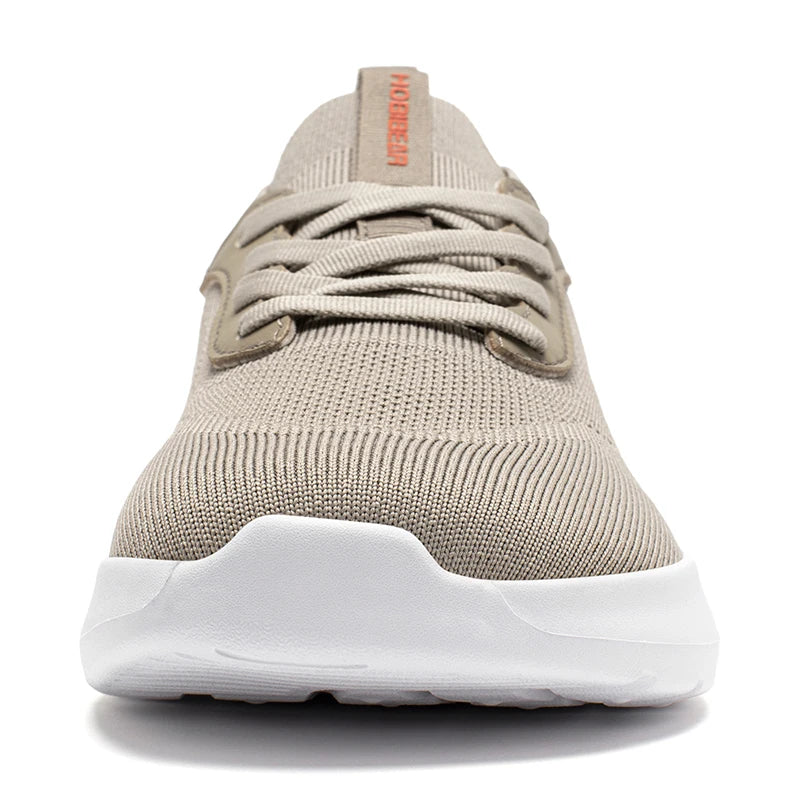 HOBIBEAR Wide Toe Running Shoes Men Women Mesh Lace Up Walking Sneakers Lightweight Breathable Shoes