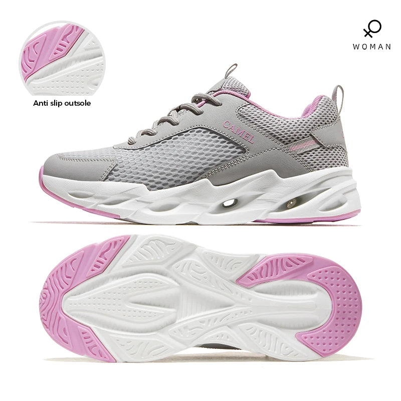 GOLDEN CAMEL Sports Running Shoes Men Women Casual Mesh Male Sneakers Lightweight Non-slip Walking Shoes for Men 2024 Summer New
