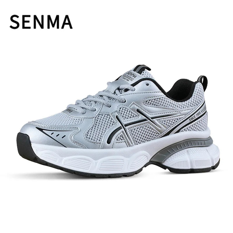 SENMA Men Breathable Casual Shoes Trendy Vulcanized Sports Shoes Male Thick Sole Women Light Casual Sports Shoes Running Shoes