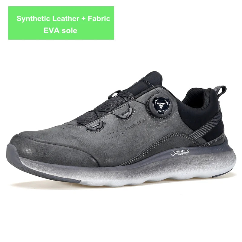 HUMTTO Chaussures de randonnée en cuir de luxe pour hommes, baskets d'escalade en plein air pour hommes, baskets de sécurité sportive pour le travail