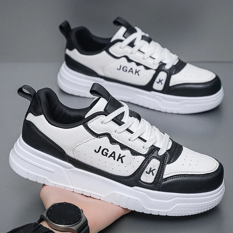 Plus Big Size 49 50 51 52 Flat Leather Sneakers Fashion Casual Shoes Men Sports Shoes Skateboarding Zapatillas Deportivas Hombre