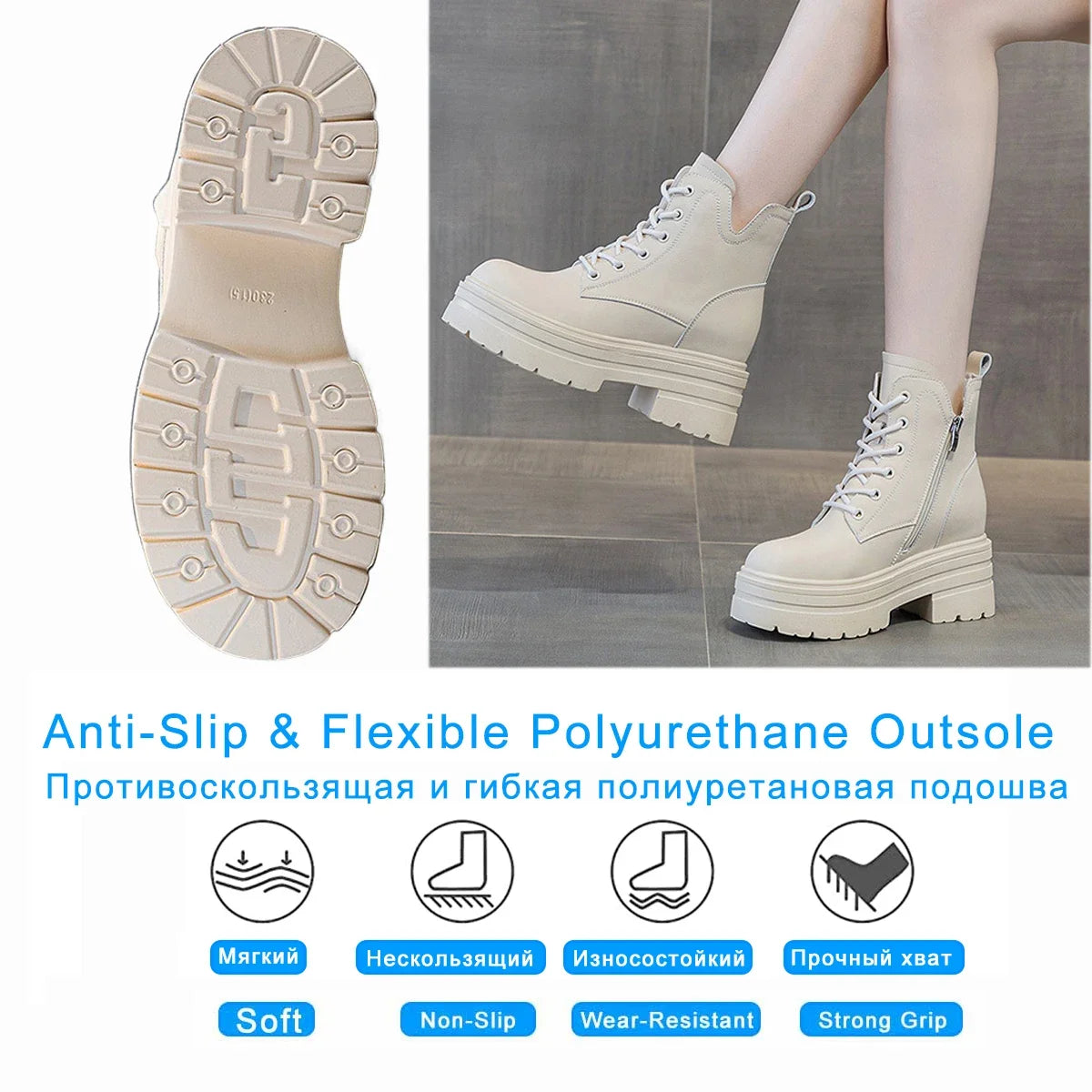 Fujin 8cm Cow Suede Genuine Leather Platform Wedge Flats Women Spring Chelsea Luxury Shoes  Ankle Autumn Booties Chunky Heels