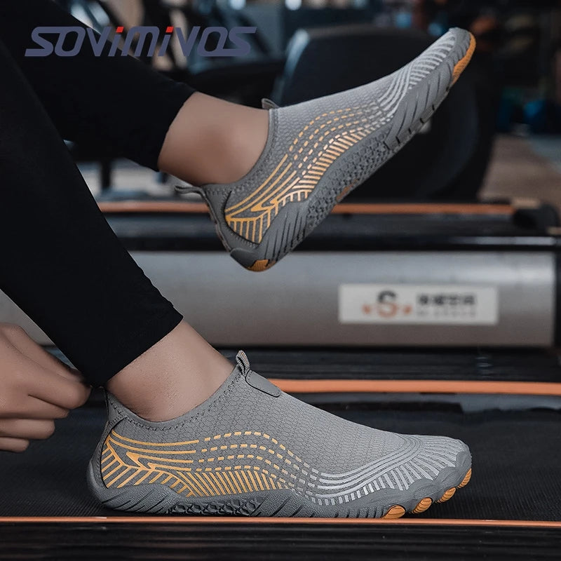 Unisex Barefoot Shoes for Men Women Wide Toe Beach Walking Sneakers Zero Drop Outdoor Elastic Band Running Beach Slipper Sandals
