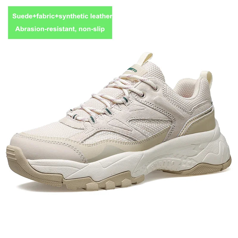 HUMTTO Waterproof Shoes for Women Outdoor Womens Hiking Shoes Luxury Designer Breathable Sports Trekking Climbing Sneakers Woman