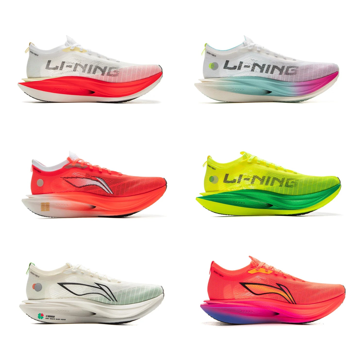 Li-Ning Men Women FEIDIAN 5 ELITE Racing Running Shoes SUPER BOOM LiNing CARBON-FIBER PLATE Shoes Anti-Slip Sneakers ARMV003