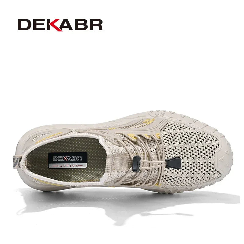 DEKABR New Summer Casual Shoes Men Trendy Comfortable Breathable Mesh Fashion Men Shoes Size 38-46