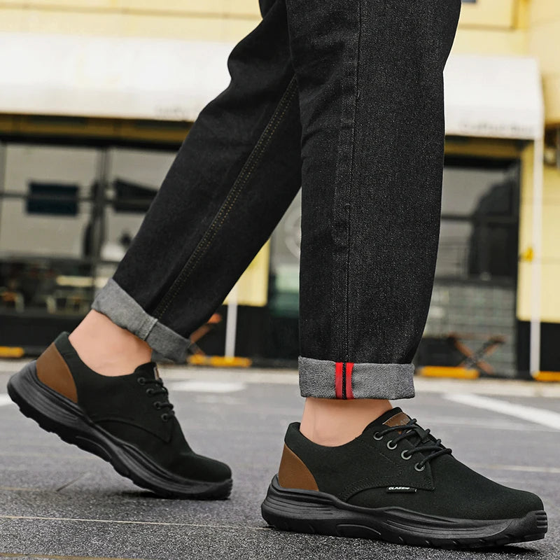 Men's Casual Shoes Canvas Breathable Loafers lightweight Platform Comfortable Outdoor Walking Shoes Classic Men Shoes Sneakers