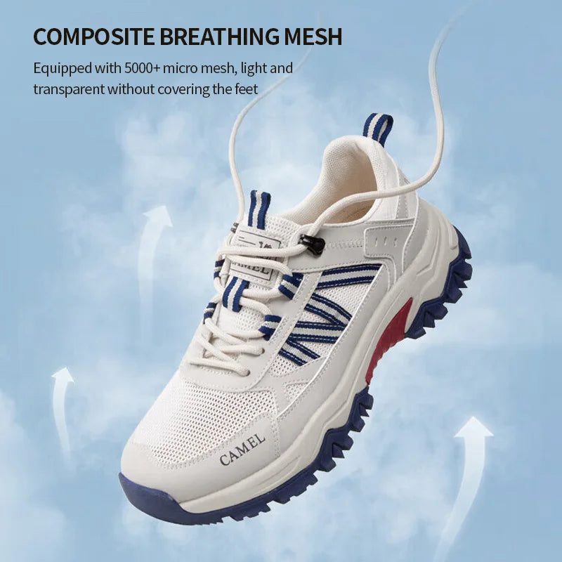 GOLDEN CAMEL Outdoor Hiking Shoes Casual Mesh Sports Running Shoes Breathable Men Sneakers Urban Walking Shoes for Men New
