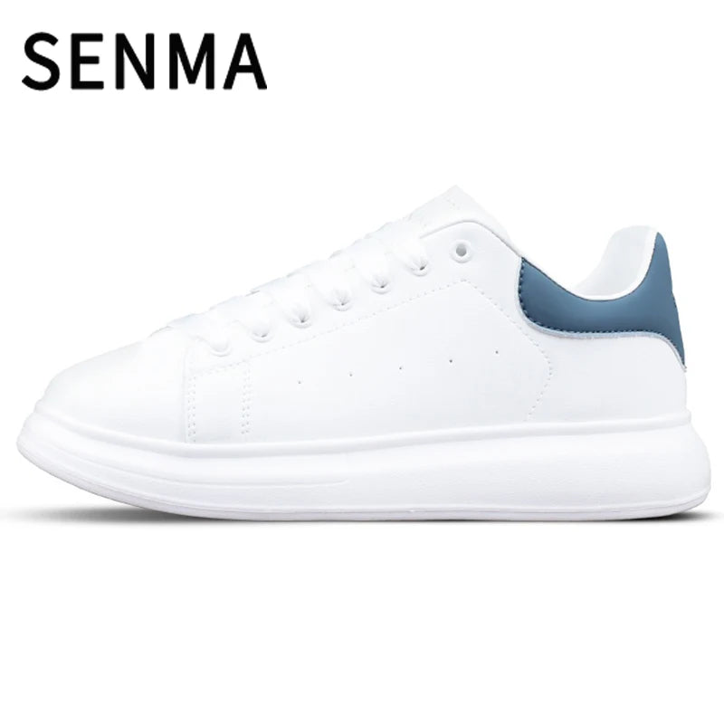 SENMA Men's Fashion Sneakers Women Low Top Walking Shoes Daily Comfortable Casual Lace-up Non Slip Tennis Sneakers Skate Shoes