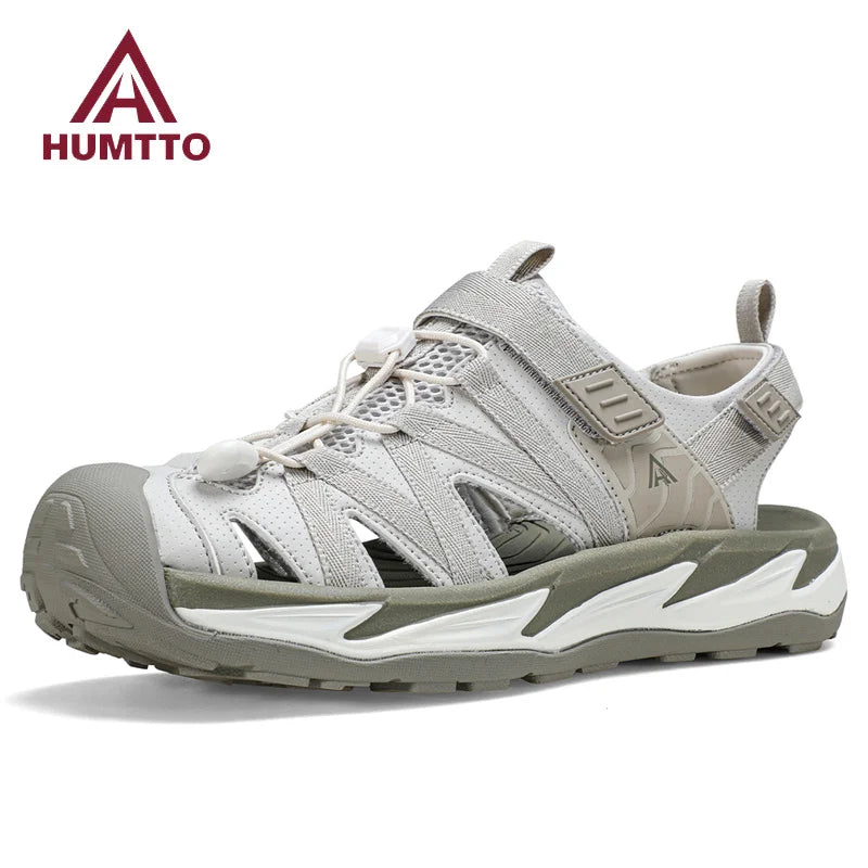 HUMTTO Chaussures de pataugeoire à séchage rapide pour hommes, chaussures de randonnée respirantes, sandales d'été pour hommes, chaussures de plage en plein air, baskets aquatiques antidérapantes pour hommes