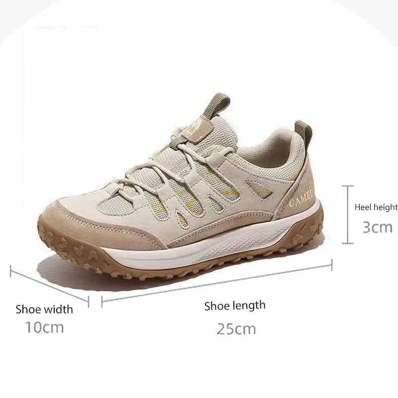 GOLDEN CMAEL Women's Hiking Shoes Waterproof Non-slip Woman Sneakers Outdoor Sports Trekking Shoes for Women 2023 Autumn New