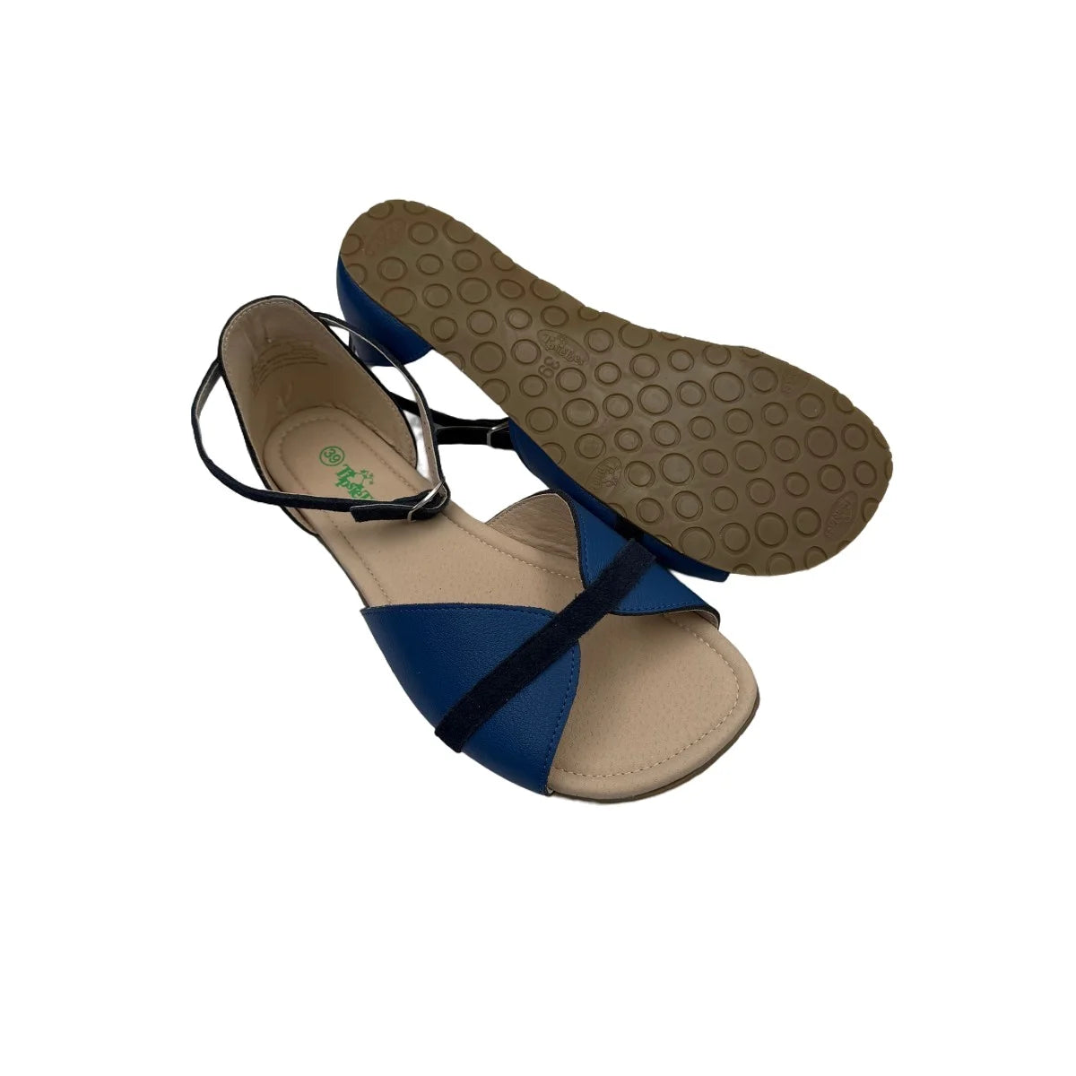 Tipsietoes Sprinng Summer 2025  Barefoot Genuine Leather Flat Sandals Women With Soft Sole Zero Drop Wider Toes Box LIght Weight