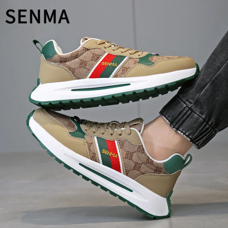 Chaussures de luxe SENMA pour hommes, chaussures décontractées pour hommes, chaussures de skateboard pour hommes, baskets à plateforme rétro, chaussures de sport unisexes pour femmes, baskets