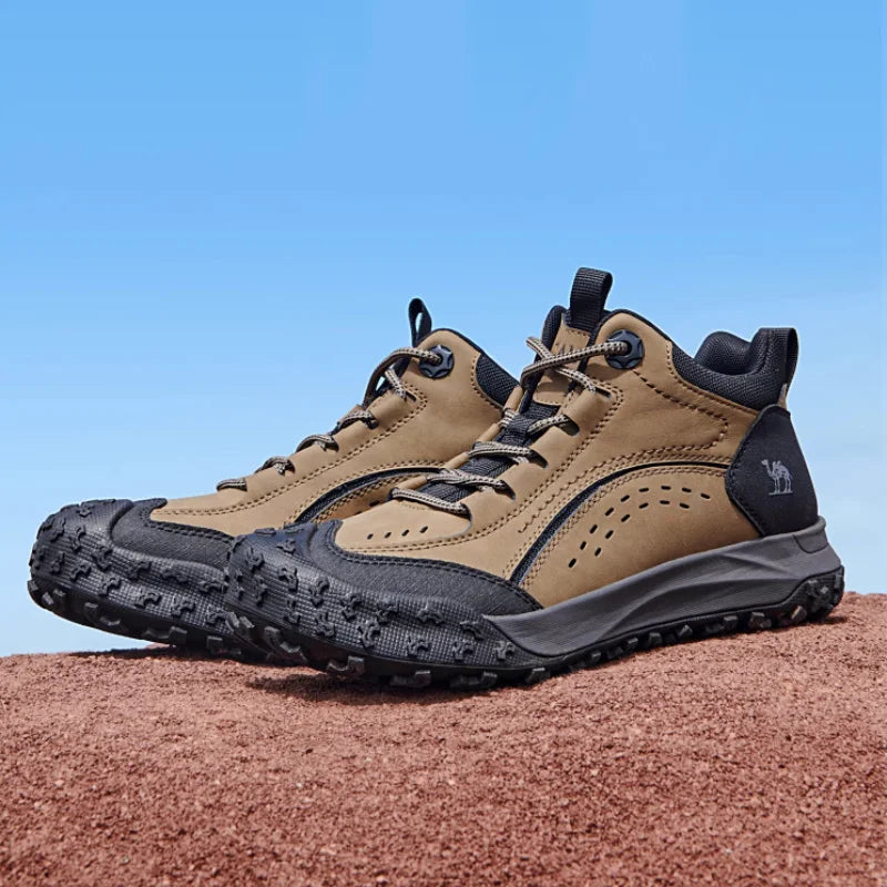 GOLDEN CAMEL Hiking Shoes Waterproof Outdoor Male Sneakers Military Tactical Boots Leather Trekking Shoes for Men 2023 Autumn