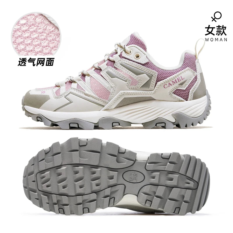 GOLDEN CAMEL Mesh Hiking Shoes Men Sneakers Non-slip Professional Trekking Shoes Outdoor Sports Shoes for Women 2023 Autumn New