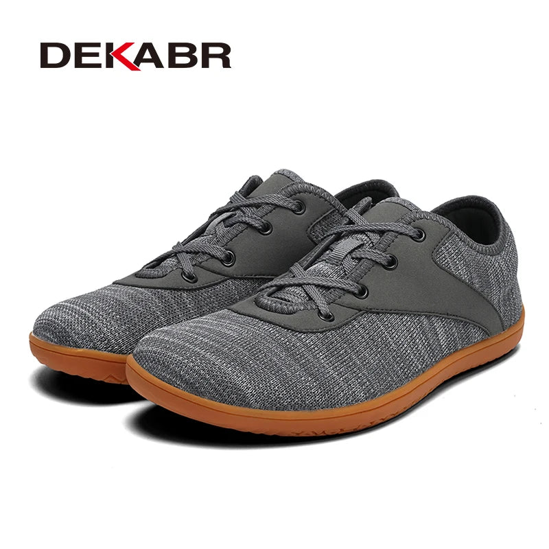DEKABR New Couple Shoes New Style Flying Weaving Breathable Basic Lace Up Pedaling Lazy Summer Casual Sneakers
