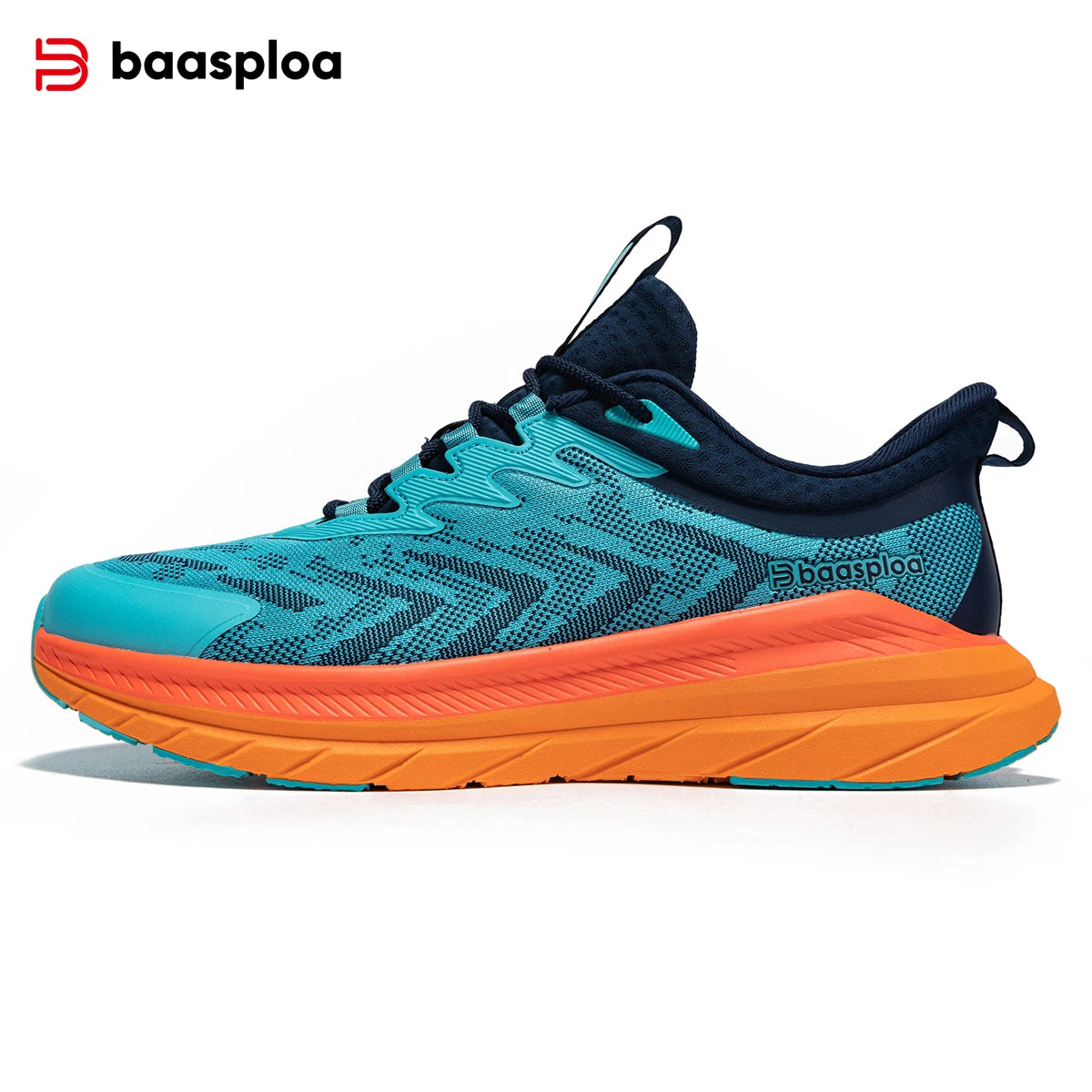 Baasploa Sport Shoes Casual Lightweight Breathable Running Shoes Men New Fashion Mesh Casual Sneakers Male Comfort Non-Slip