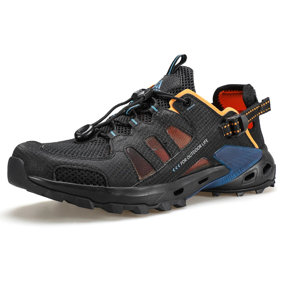 HUMTTO Chaussures de pataugeoire d'été respirantes pour hommes, sandales de randonnée pour hommes 2025, sandales de plage pour l'eau en plein air, pêche, escalade, baskets pour hommes