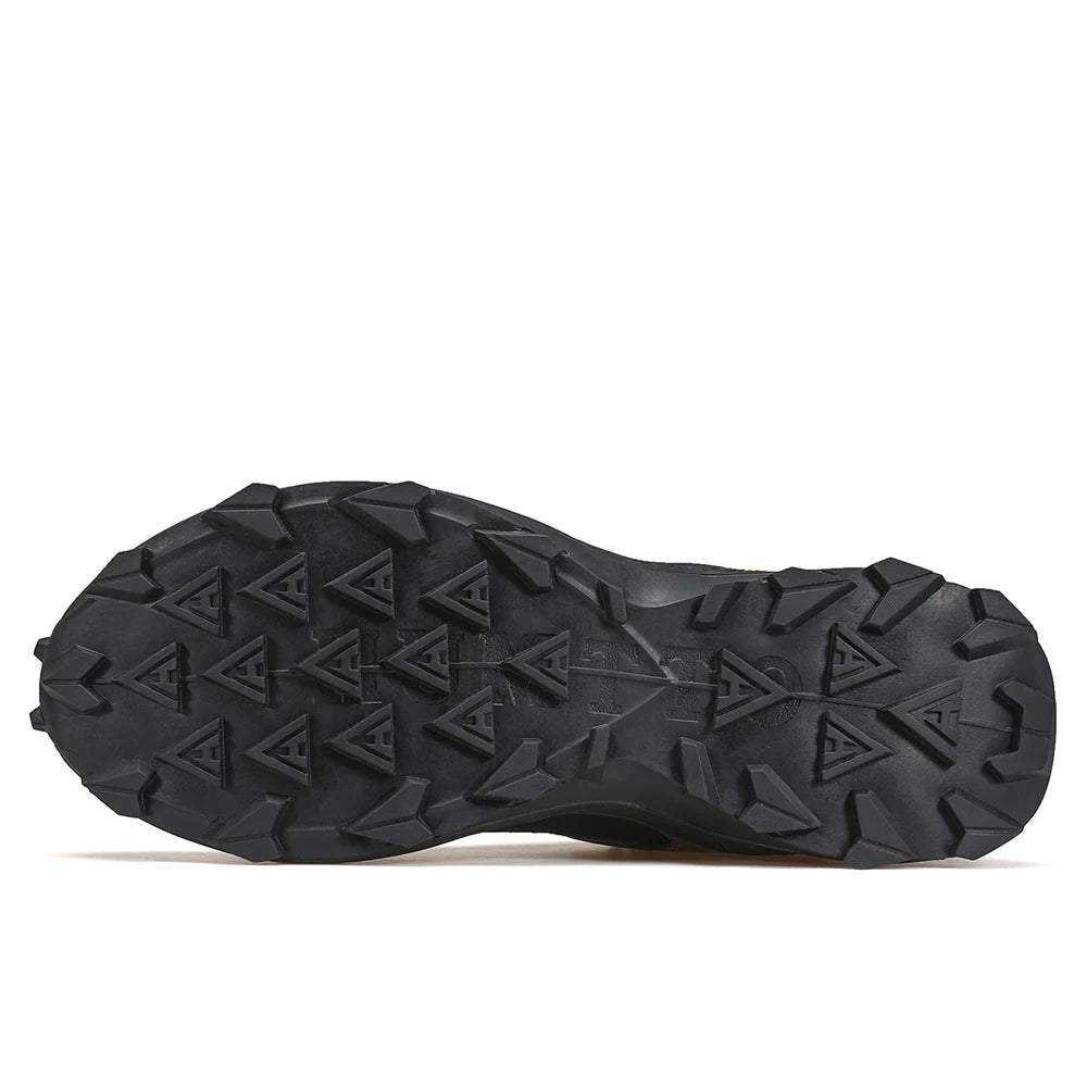 HUMTTO Chaussures de randonnée en cuir de luxe pour hommes, baskets d'escalade en plein air pour hommes, baskets de sécurité sportive pour le travail
