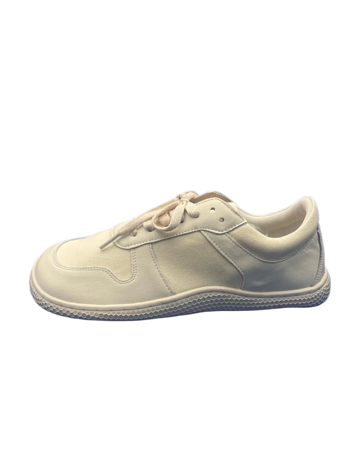 Tipsietoes  Barefoot Genuine Leather+Canvas Sneaker For Women Men Flat Soft Zero Drop Sole Wider Toe Box Flexible Light Weight