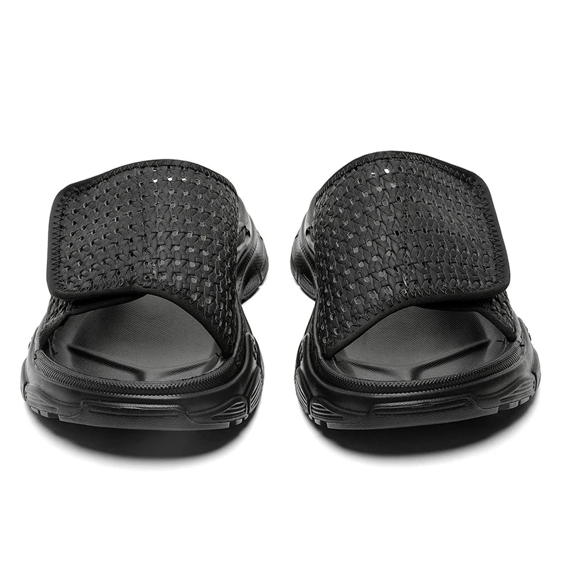 STRONGSHEN Men Slippers Summer Fashion Sports Beach Shoes for Men Breathable Men Sandals Open Toed Slippers Zapatillas De Hombre