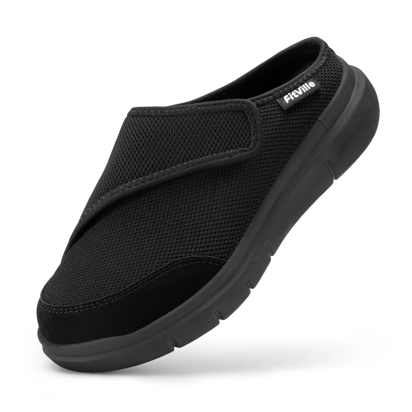 FitVille Women's Orthopedic Slippers Wide Fleece Lined Clogs with Arch Support Recovery Pedic Shoes Comfortable Slip-On Footwear