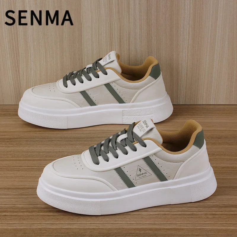 SENMA Men's Shoes Thick Soled Casual Sports Shoes Lightweight Skateboarding Shoes Men's Sneakers Walking/Jogging/Tennis Shoes