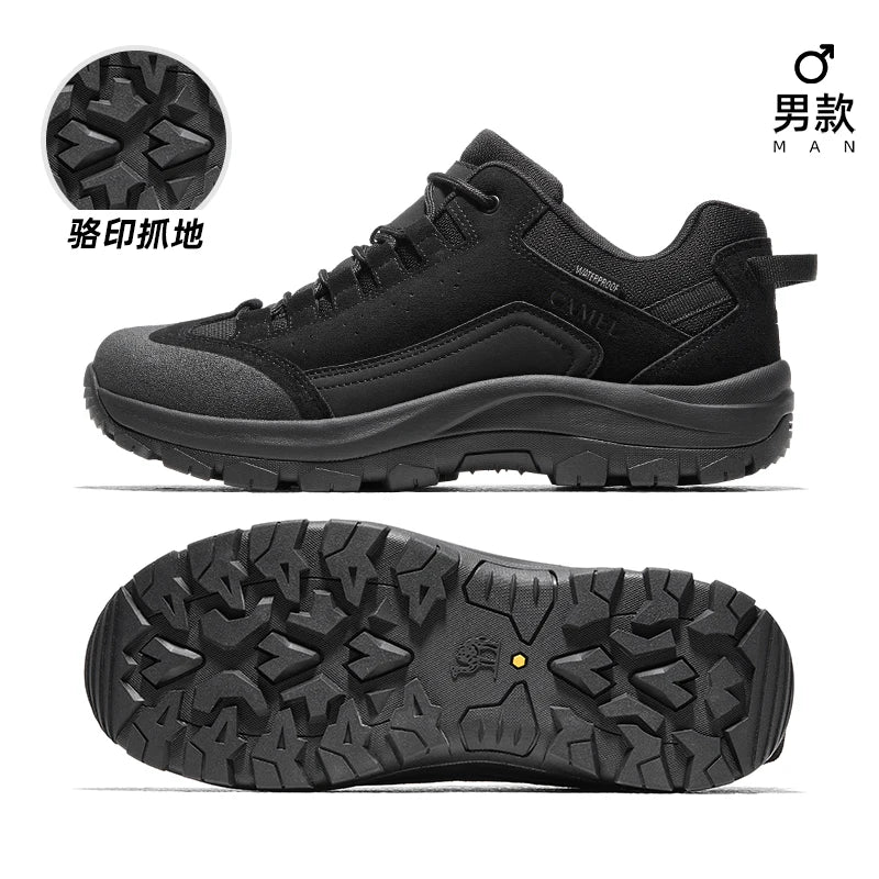 GOLDEN CAMEL Outdoor Hiking Shoes Men and Women Professional waterproof Non-slip Breathable Thick-soled Sports Climbing Shoes