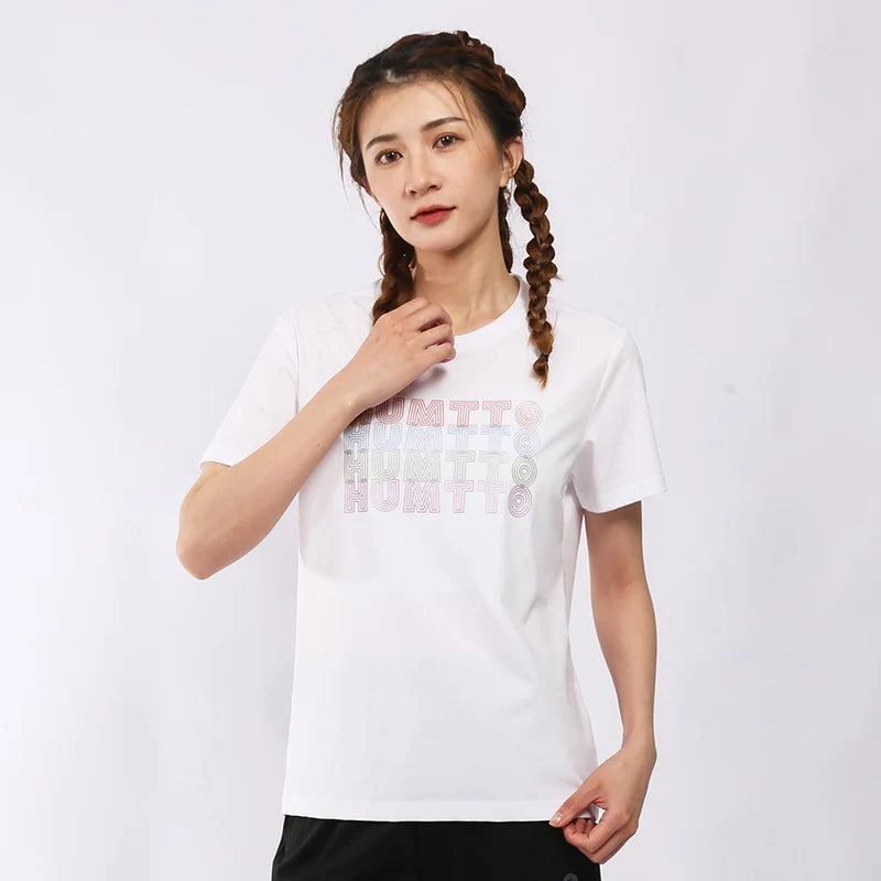 HUMTTO Quick Dry Running T-shirts for Men Women Fitness Sport T Shirt Mens Summer Breathable Cotton Short Sleeves Gym Clothing