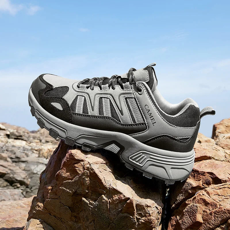 GOLDEN CMAEL Mesh Hiking Shoes Men Women Sneakers Breathable Non-slip Sports Running Trekking Shoes for Men Summer 2025 New