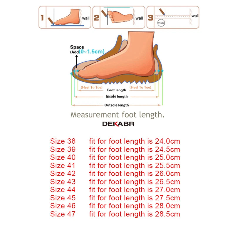 DEKABR Brand New Men Loafers Genuine Leather Flats Driving Casual Shoes Classic Comfortable Daily Working Fashion Men Shoes