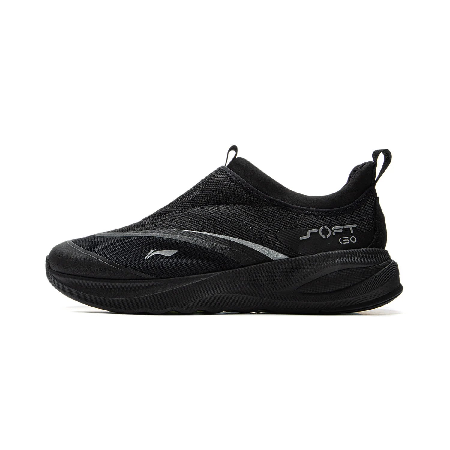 Li-Ning Men SOFT GO 2 Walking Shoes COMFOAM Slip-on Soft Thick Heel LiNing Comfortable Wearable Sports Casual Shoes AGLV005