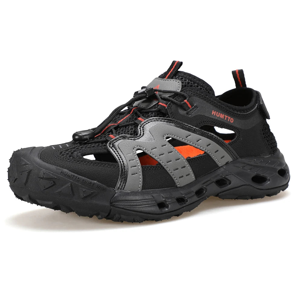 HUMTTO Chaussures de pataugeoire d'été respirantes pour hommes, sandales de randonnée pour hommes 2025, sandales de plage pour l'eau en plein air, pêche, escalade, baskets pour hommes