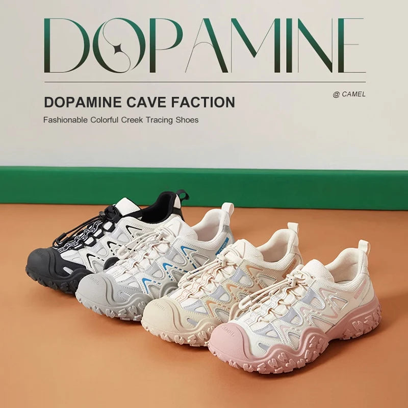 GOLDEN CAMEL Ugly Cute Women's Shoes Outdoor Hiking Shoes Breathable 2024 Summer New Trekking Shoes Casual Sport Shoes for Women