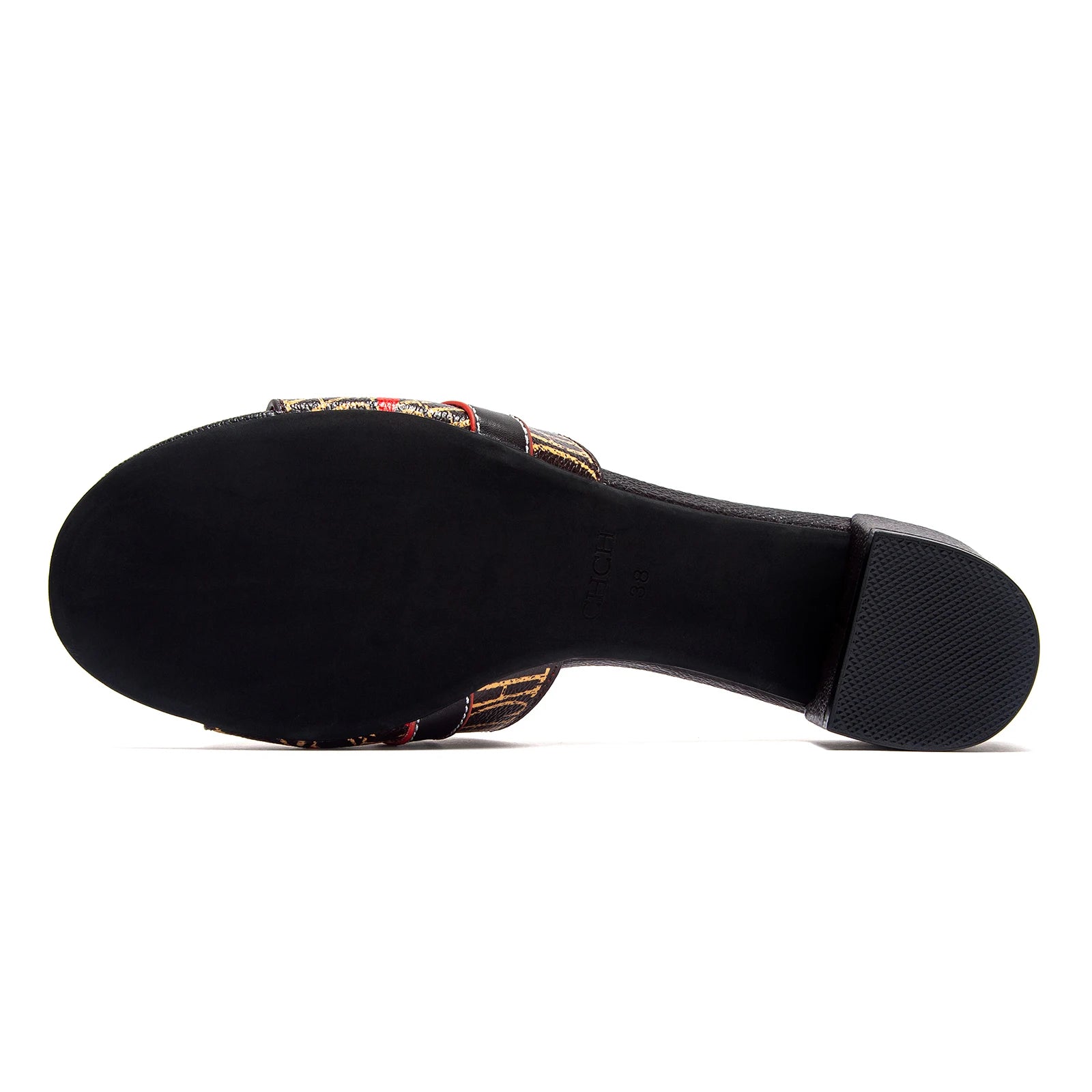 Middle Heel Slippers Luxury Brand Women's Shoes Retro Design 2025 Summer New