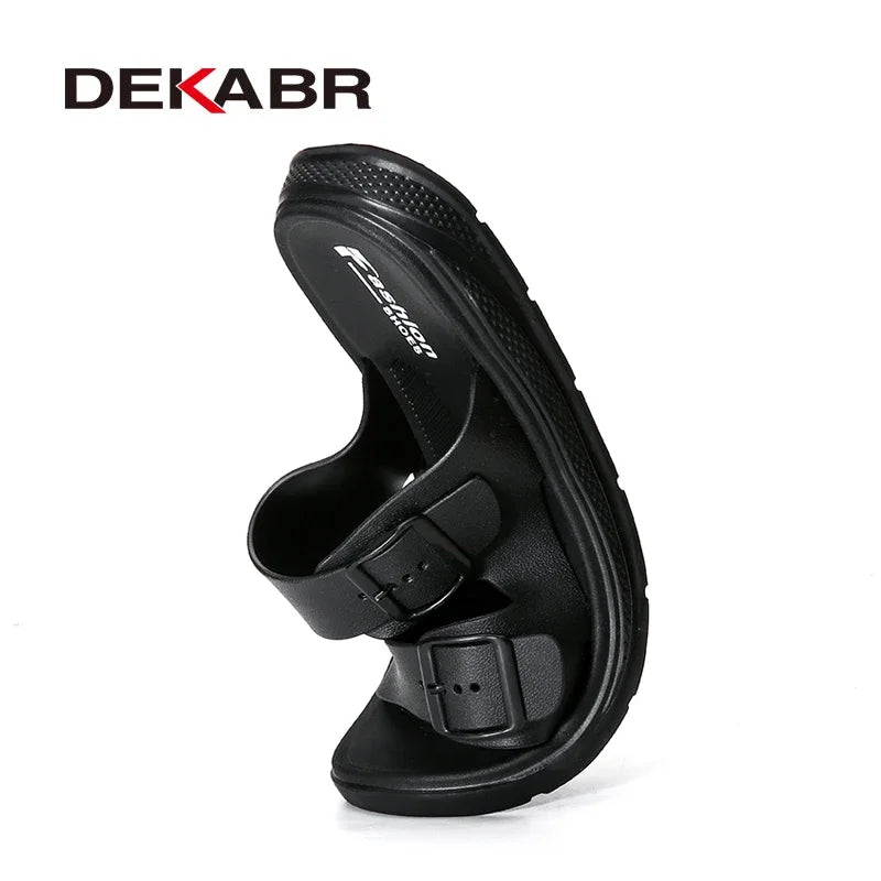 DEKABR Men Lightweight Slippers Fashion Flip Flops Summer Sandals Men High Quality Non-Slip Casual Shoes Outdoor Walking Shoes