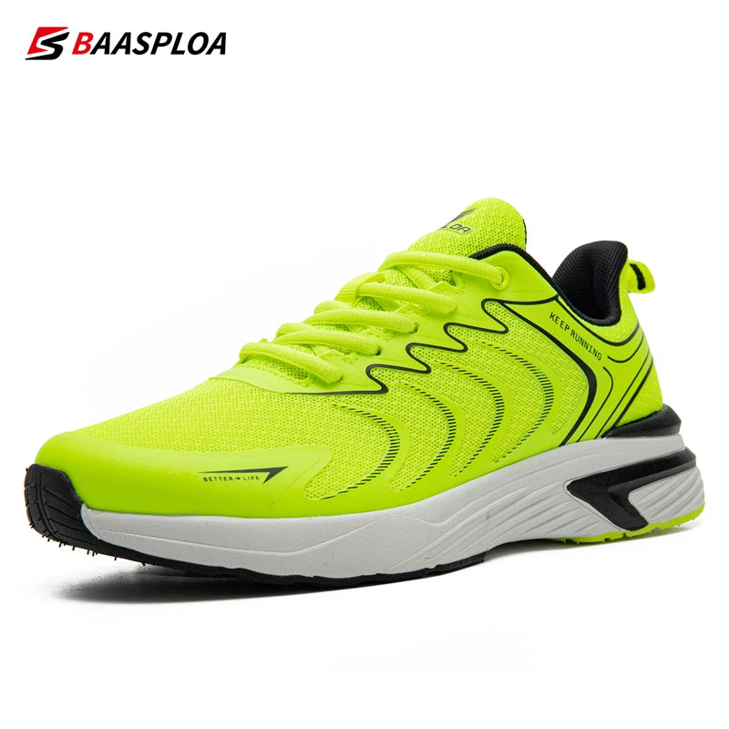 Baasploa Men's Walking Shoes 2025 Summer Outdoor Mountain Training Sneakers Male Casual Lightweight Mesh Breathable Shoes