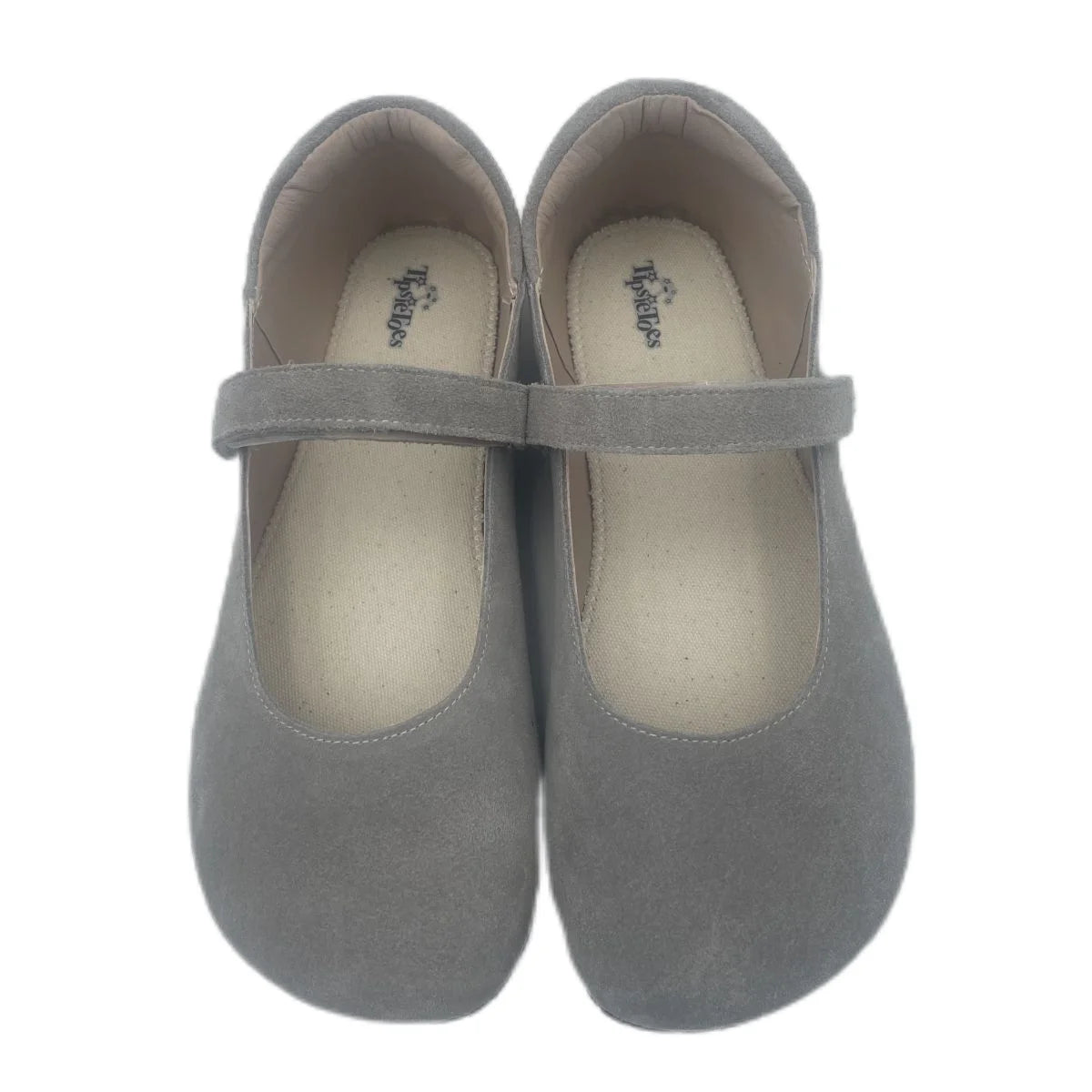 Tipsietoes 2025 Sprinng Autumn Barefoot Cow Suede Genuine Leather Women Ballerina With Zero Drop Flat Soft Sole Wider Toe Box