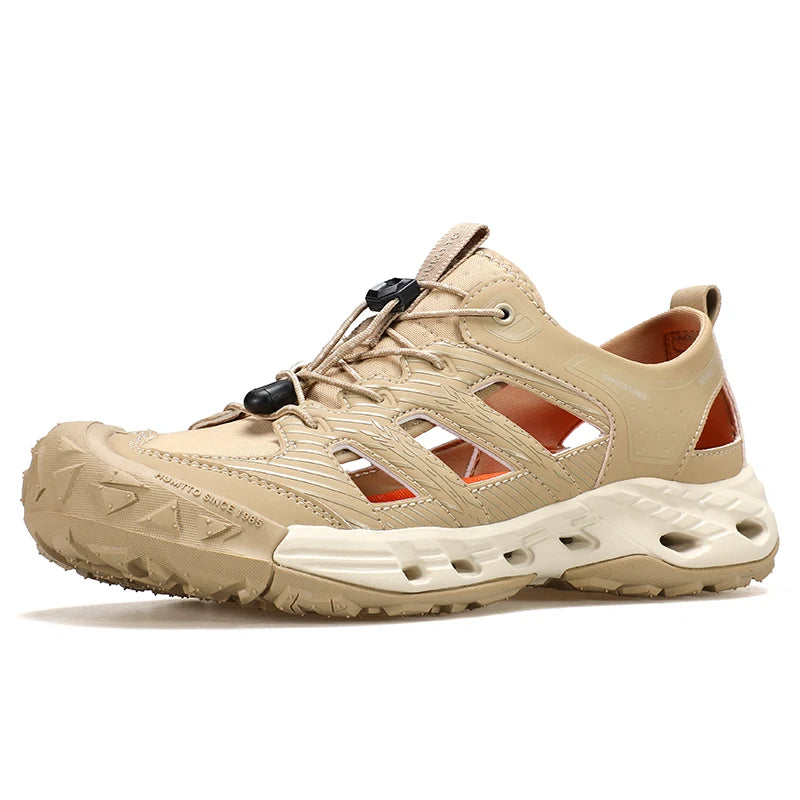 HUMTTO Chaussures de pataugeoire d'été respirantes pour hommes, sandales de randonnée pour hommes 2025, sandales de plage pour l'eau en plein air, pêche, escalade, baskets pour hommes