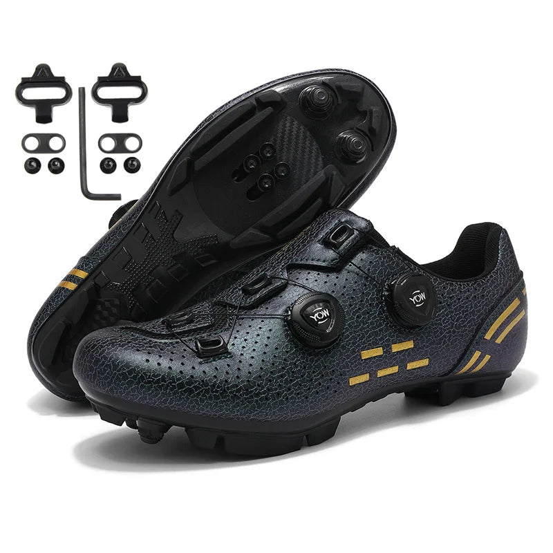 New Cycling Shoes Mtb Flat Pedal Bicycle Sneaker Man Cleat Shoes Bicycle Mountain Bike Shoe Racing Lock Footwear Cycling Shoes