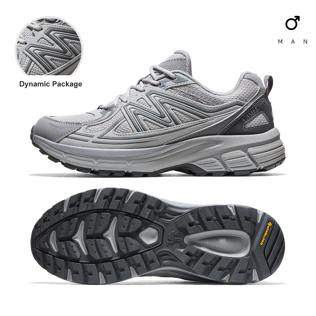 GOLDEN CAMEL Panlong 3rd Generation Outdoor Hiking Shoes Women and Men Breathable Non-slip Climbing Shoes for Men Non-slip