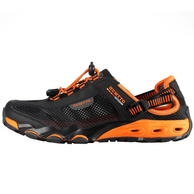 HUMTTO Summer Wading Shoes Mens Breathable Beach Water Sneakers for Men 2022 Sports Sandals Trekking Outdoor Man Hiking Shoes