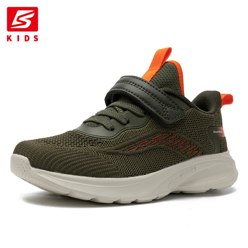 Baasploa Children Sports Shoes New Casual Lightweight Mesh Breathable Sneakers Kids Outdoors Comfortable Non-Slip Running S