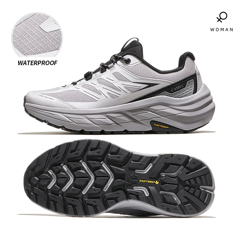 GOLDEN CAMEL Hiking Shoes Men and Women Sneakers Anti-slip Shock Absorption Grip Trekking Shoes for Men Lightweight Comfortable