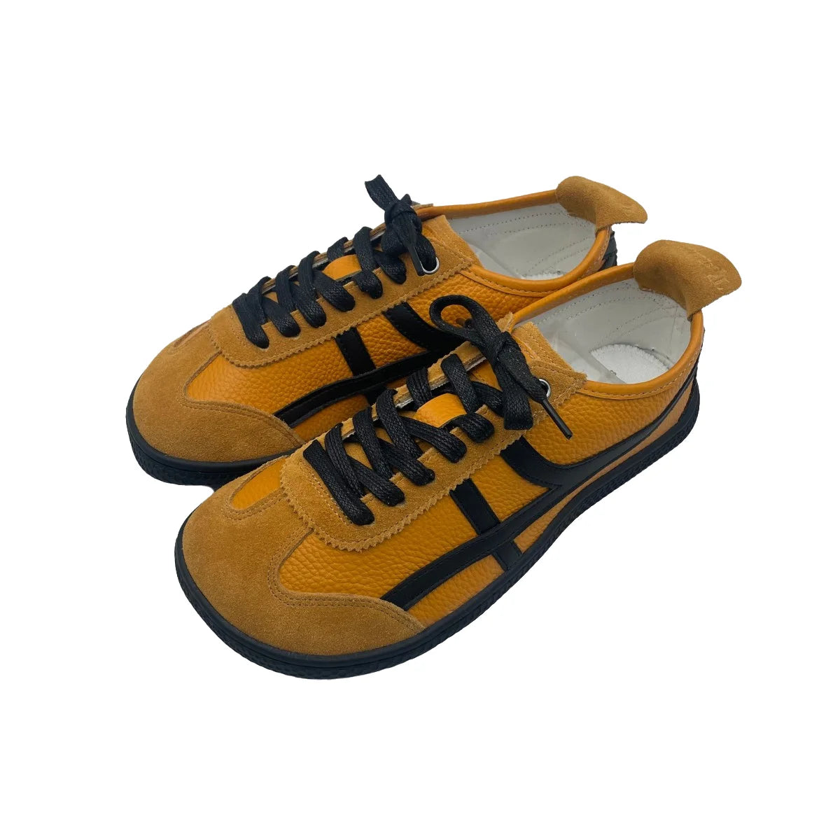 Tipsietoes Sprinng Autumn Genuine Leather Barefoot Sneaker Women Flat Soft Thin Out Sole Zero Drop Wider Toe Box Light Weight