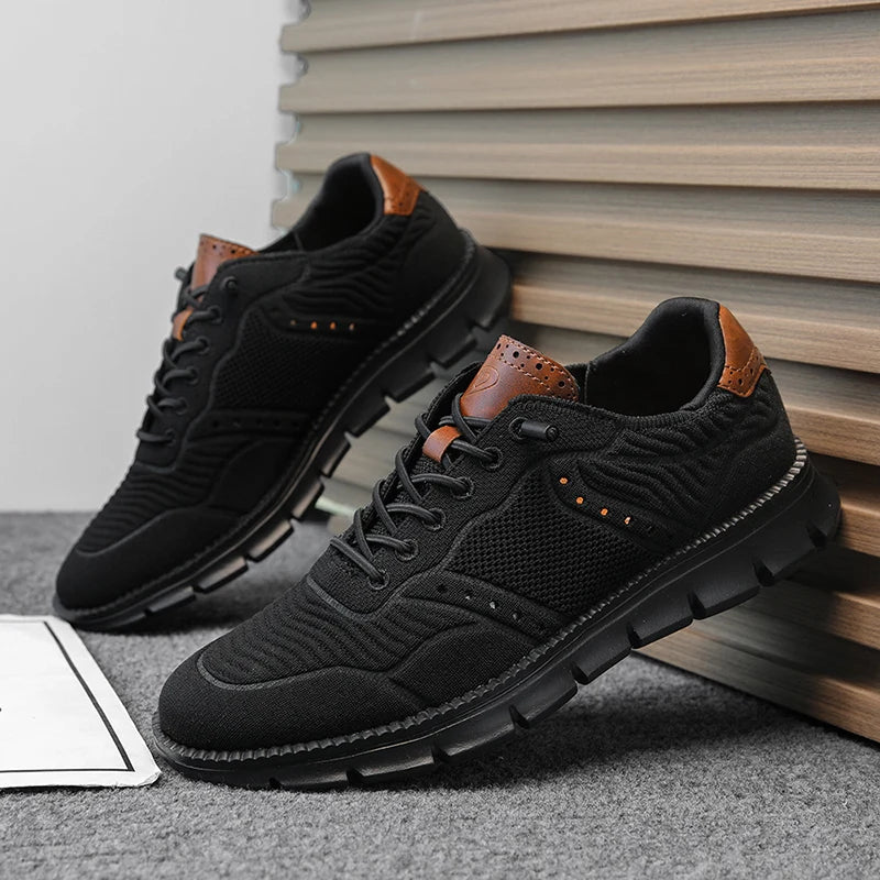 Plus Big Size 50 51 52 53 54 Mens Stylish Mesh Shoes Brogues Loafers Summer Lightweight Breathable Non-Leather Casual Shoes