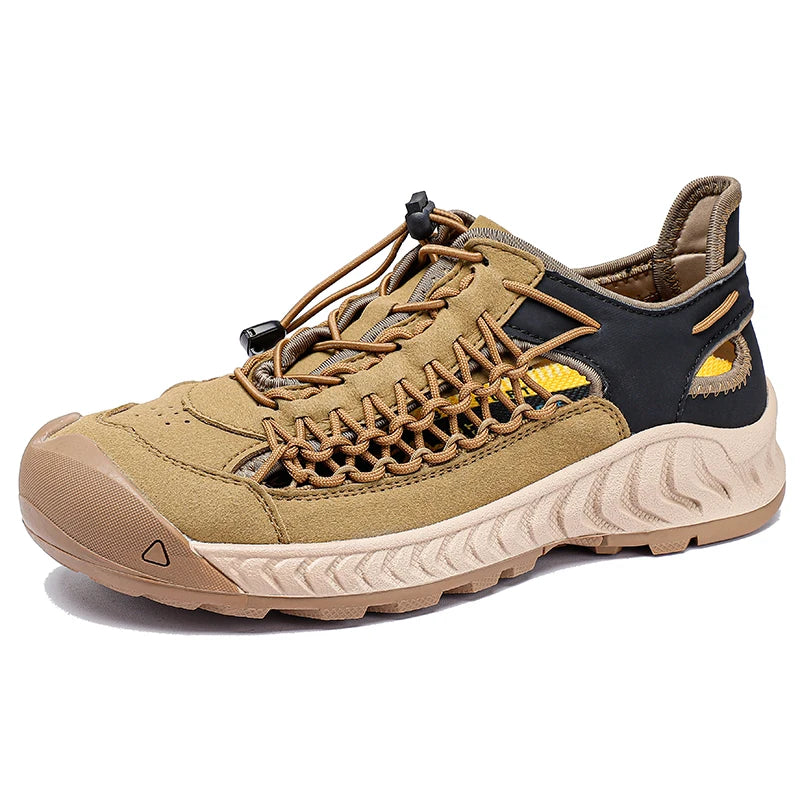 STRONGSHEN Men Casual Shoes Hollow Out Breathable Sneakers Non slip Walking Shoes Treking Footwear Trainers Sandalias Hombre