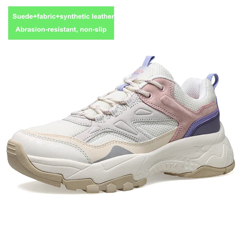 HUMTTO Waterproof Shoes for Women Outdoor Womens Hiking Shoes Luxury Designer Breathable Sports Trekking Climbing Sneakers Woman