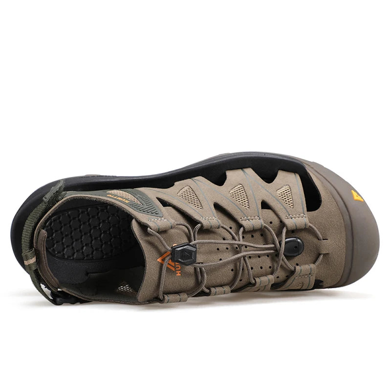 HUMTTO Chaussures aquatiques pour hommes, sandales de plage respirantes pour l'été, sandales de randonnée en plein air, camping, pêche, escalade, baskets pour hommes