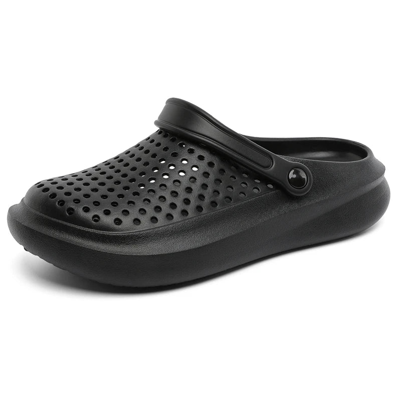 STRONGSHEN Men Sandals EVA Slippers Garden Platform Sandals Man Summer Shoes Breathable Sneakers Outdoor Flip Flops Home Clogs